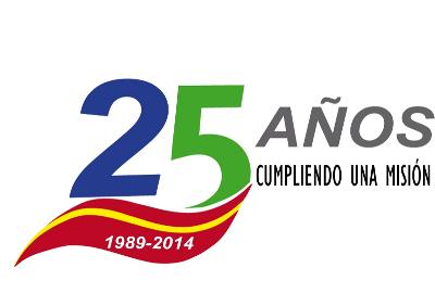 Logotipo del 25 aniversario de Acime