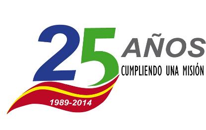 Logotipo del 25 aniversario de Acime