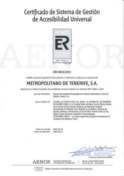 Certificado de Aenor