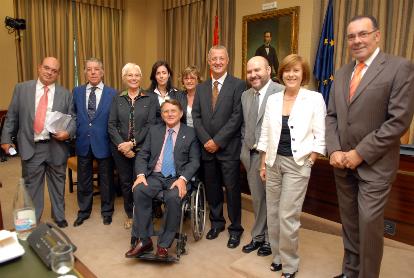 El presidente del CERMI con la Comisión Permanente para las Políticas Integrales de la Discapacidad del Congreso de los Diputado de la anterior legislatura
