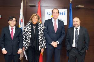El consejero de Salud y Política social del Gobierno de Extremadura visita la sede del CERMI