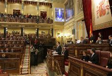 Imagen del Congreso durante el debate de investidura de Mariano Rajoy