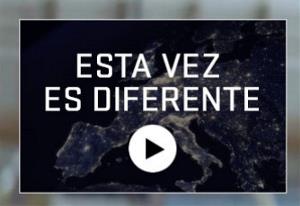 Imagen de la web de las elecciones europeas con el vídeo "esta vez es diferente"