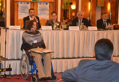Luis Alonso, gerente del CERMI, durante la conferencia ‘Las personas con discapacidad en el empleo público en España’