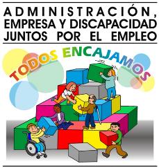 Imagen del cartel de la Jornada 'Administración, empresa y discapacidad. Juntos por el empleo'