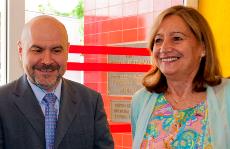 Luis Cayo Pérez Bueno, presidente del CERMI y Cristina Rodríguez-Porrero, ex directora del Centro de Referencia Estatal de Autonomía Personal y Ayudas Técnicas (CEAPAT) 