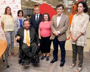Carlos Ríos Espinosa, experto del Comité de la ONU sobre los Derechos de las Personas con Discapacidad, durante un encuentro en Servimedia