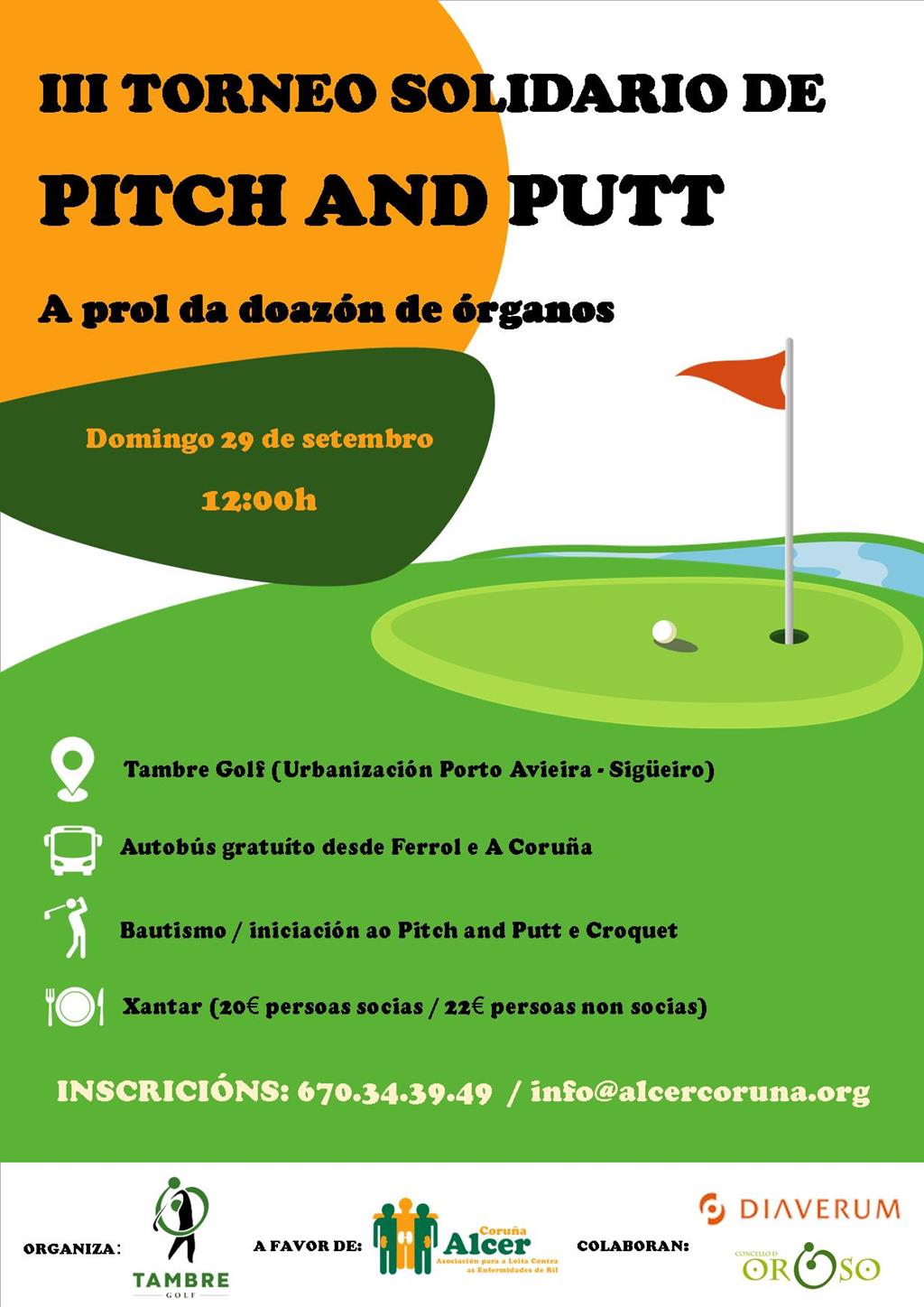 Alcer Coruña organiza III Torneo solidario de Pitch and Putt a favor de la donación de órganos