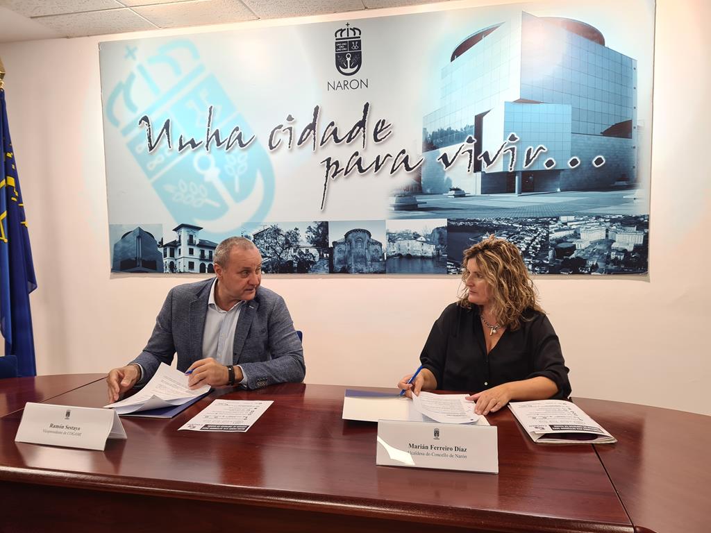 El Ayuntamiento de Narón y COGAMI firman convenio de colaboración en apoyo de la inclusión sociolaboral de las personas con discapacidad