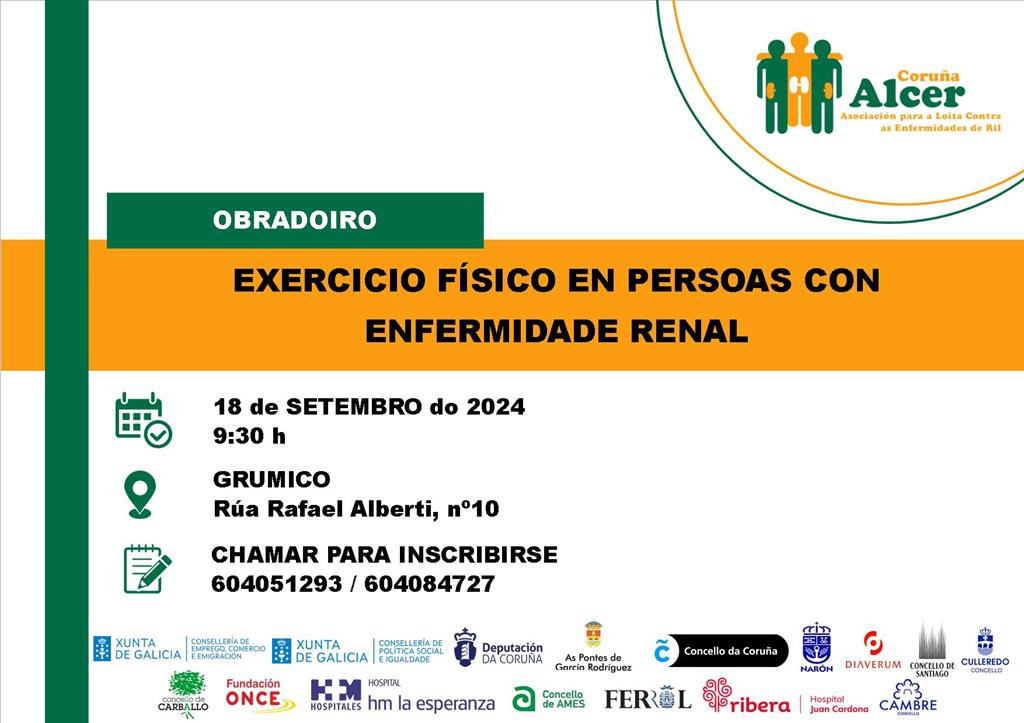 Taller de ejercicio físico en personas con enfermedad renal