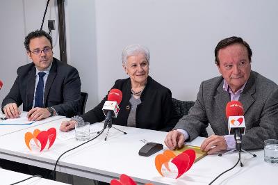 Jesús García Lorente, director general de Autismo España, Paca Tricio, presidenta de Mayores UDP y Ángel Rodríguez Castedo, experto analista de políticas sociales