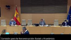 Imagen que da paso a la Grabación audiovisual accesible de la comparecencia del presidente del CERMI ante la Comisión para la Reconstrucción Social y Económica