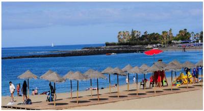 Playa de Las Vistas en Arona.