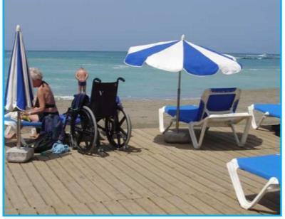 Playa accesible de Arona.