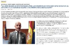 Imagen de la entrevista con el director de discapacidad del Gobierno en el semanal del CERMI