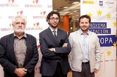 Vicente Garcés, Jaime Hermida y Javier Güemes