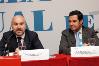 Luis Cayo Pérez Bueno (izquierda) y Juan Manuel Moreno, durante la Asamblea Ordinaria de Representantes del CERMI