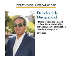 Imagen de la nueva sección del cermi semanal, Derecho de la Discapacidad