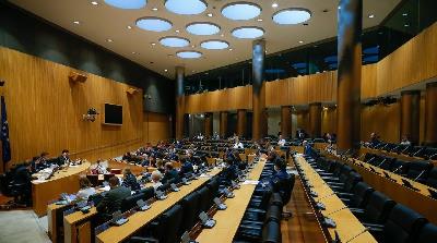 Imagen durante una sesión de la Comisión de Reconstrucción Social y Económica del Congreso de los Diputados celebrada el 13 de mayo