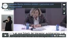 Imagen que da paso a la Grabación audiovisual accesible de la Jornada ‘Renta mínima estatal y personas con discapacidad: un nuevo horizonte contra la exclusión social’