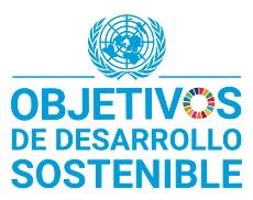 Logo de los Objetivos de Desarrollo Sostenible con el emblema de Naciones Unidas