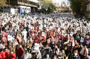 Imágenes de la marcha SOS Discapacidad