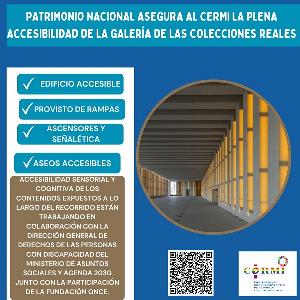 Patrimonio Nacional asegura al CERMI la plena accesibilidad de la Galería de las Colecciones Reales