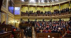 Imagen del Congreso de los diputados en la sesión de investidura de Pedro Sánchez