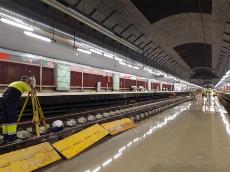 Obras en la estación de Recoletos (Imagen de Adif)