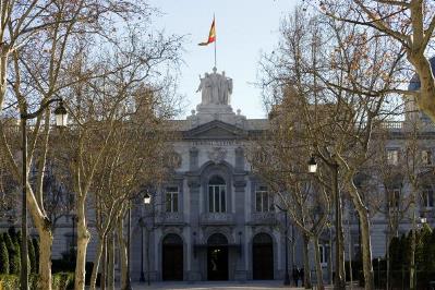 Fachada del Tribunal Supremo.