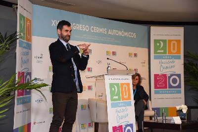 el presidente de CERMI Galicia, Iker Sertucha, en la inauguración del XV Congreso de CERMIS Autonómicos