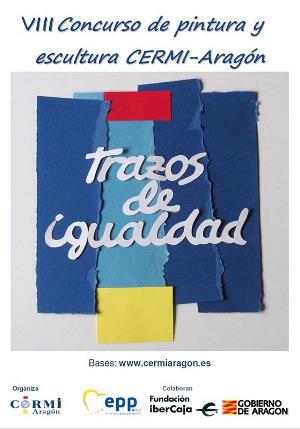 Cartel del VIII Concurso de pintura y escultura 'Trazos de igualdad'