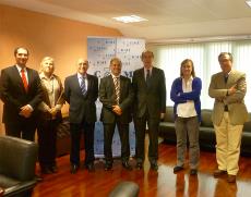 Reunión del CERMI Cantabria con el presidente del Parlamento de Cantabria, José Antonio Cagigas