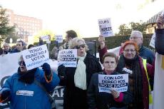 Imagen de una movilización de la discapacidad por el derecho al voto