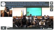 Acto de presentación de la publicación "Nuevos horizontes en el Derecho de la Discapacidad: Hacia un Derecho inclusivo