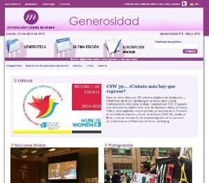 Imagen del número 2 del boletín 'Generosidad' de la Fundación CERMI Mujeres