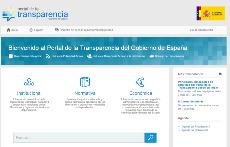 Imagen de la web de transparencia del Gobierno de España