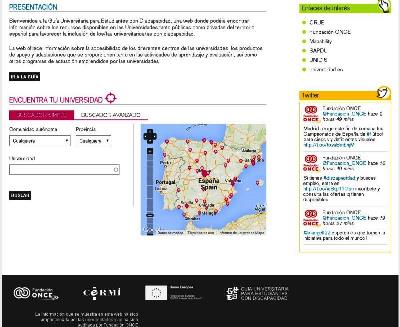 Detalle de la 'Guía universitaria para estudiantes con discapacidad' (foto cedida por la UNED)