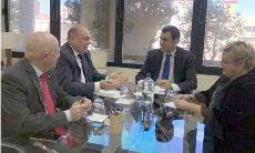 Reunión del CERMI Región de Murcia con el consejero de Fomento, José Ramón Diez de Revenga