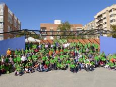 La consejera Violante Tomás, con algunos de los más de 300 participantes en la jornada