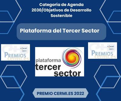 En la categoría de Agenda 2030/Objetivos de Desarrollo Sostenible, el premio se ha concedido a la Plataforma del Tercer Sector