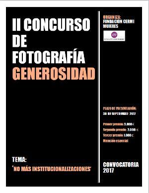 II Concurso Fotografía Generosidad "No más institucionalizaciones"