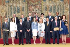 Foto de familia de los Premios Reina Letizia de Discapacidad 2015