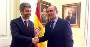 Carlos Lesmes, presidente del Tribunal Supremo y del CGPJ, y Luciano Poyato, presidente de la Plataforma del Tercer Sector