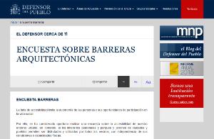 El Defensor del Pueblo pregunta a las personas con discapacidad sobre barreras en vías y espacios públicos