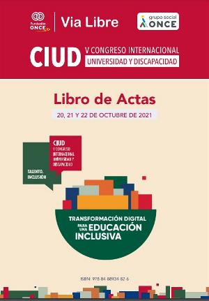 Portada de la publicación: Libro de Actas. CIUD. V Congreso Internacional. Universidad y Discapacidad