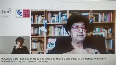 Momento durante la presentación libro Los orígenes del genocidio nazi