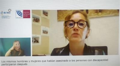 Momento durante la presentación libro Los orígenes del genocidio nazi