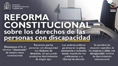 Puntos clave de la reforma constitucional, según el Ministerio de Derechos Sociales y Agenda 2030