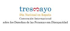 Logotipo del 3 de mayo, Día Nacional de la Convención de la ONU sobre los Derechos de las Personas con Discapacidad